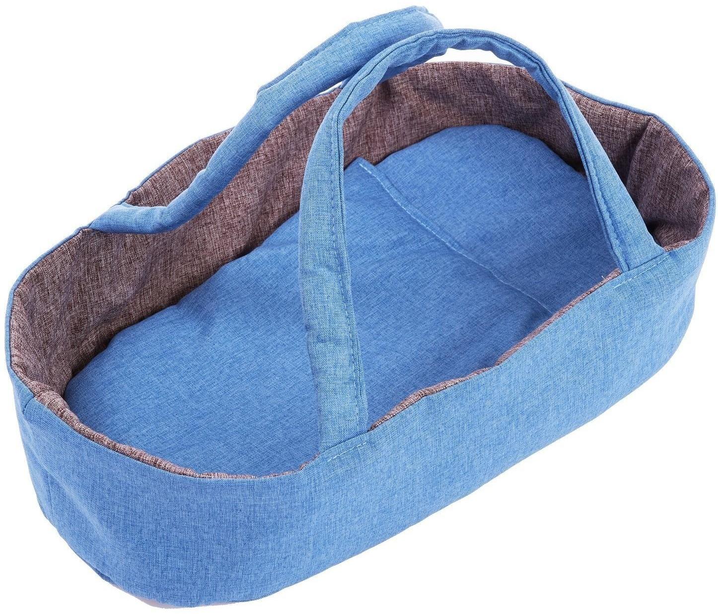 Коляска для кукол, универсальная, с переноской, корзиной, ручка регулируется, металлический каркас