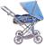 Коляска для кукол, универсальная, с переноской, корзиной, ручка регулируется, металлический каркас