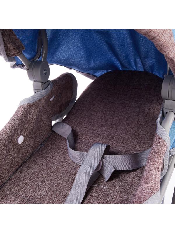 Коляска для кукол, универсальная, с переноской, корзиной, ручка регулируется, металлический каркас