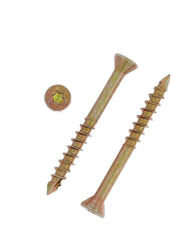 Саморез отделочный INFIX, 3.5х35 мм, потайной, Torx10, жёлтый цинк