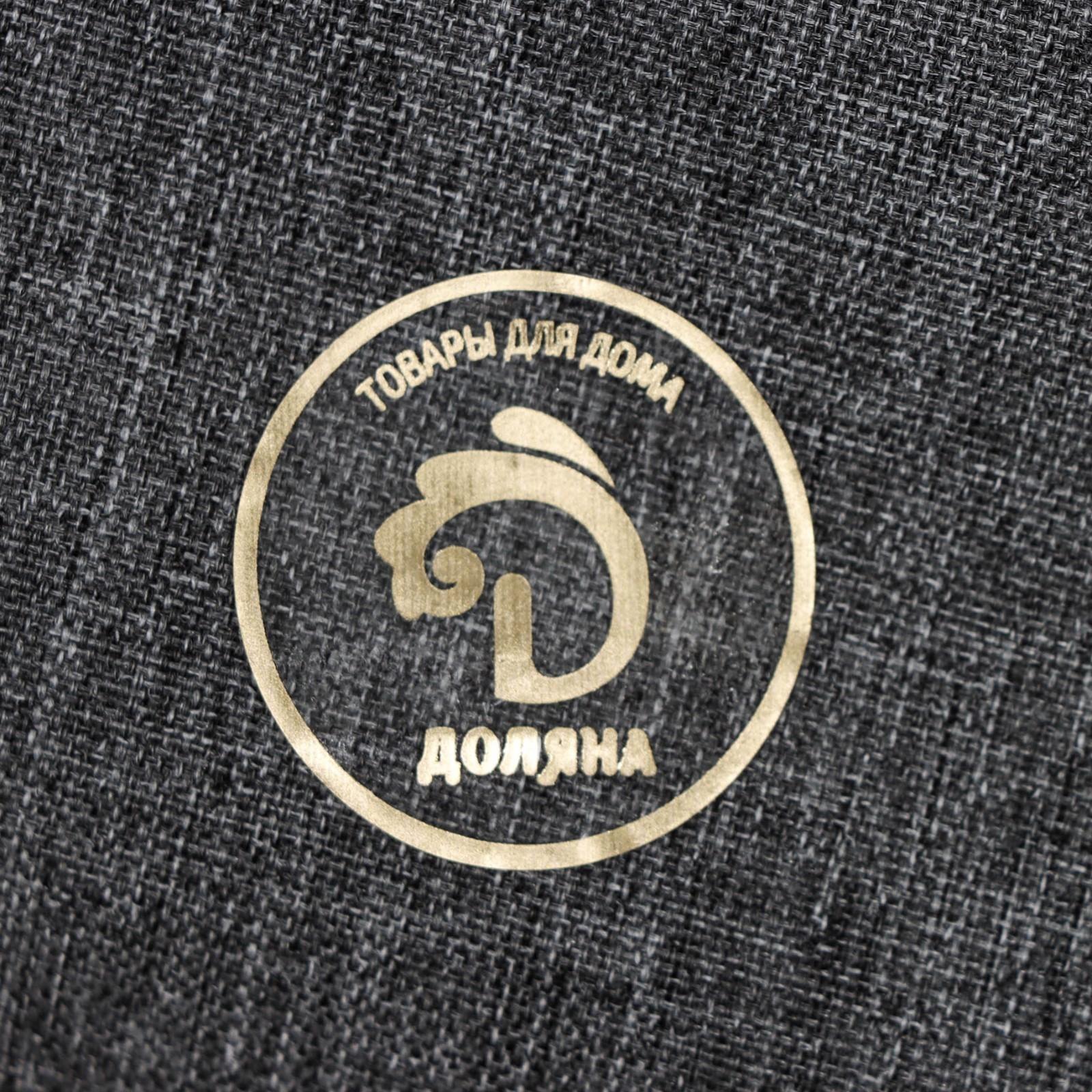 Корзина универсальная с крышкой «Лён», 37×43×66 см, цвет серый