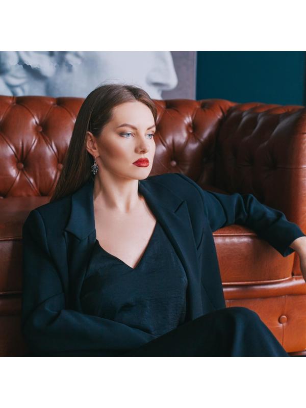 Серьги посеребрение шар №6 