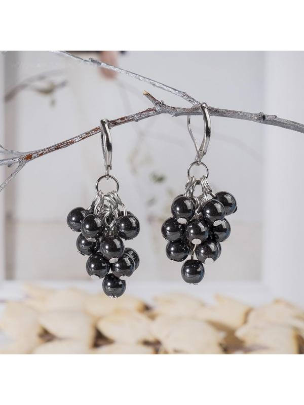 Серьги посеребрение шар №6 