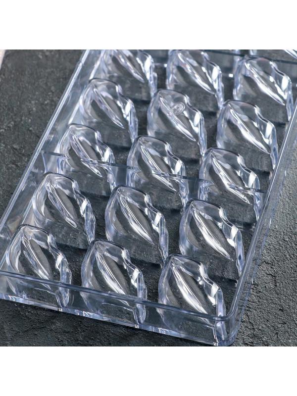 Форма для шоколада и конфет KONFINETTA «Губки», 28×14 см , 21 ячейка, ячейка 4,8×2,5×1,8 см