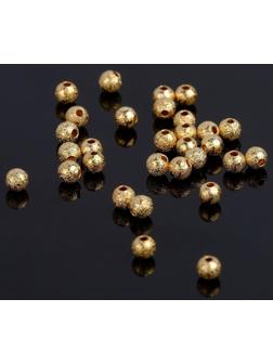 Кримп (зажимная бусина) СМ-434 (набор 30шт), 3мм, цвет золото