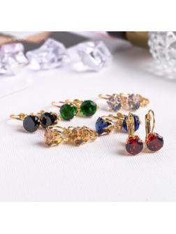 Серьги со стразами 