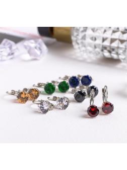 Серьги со стразами 