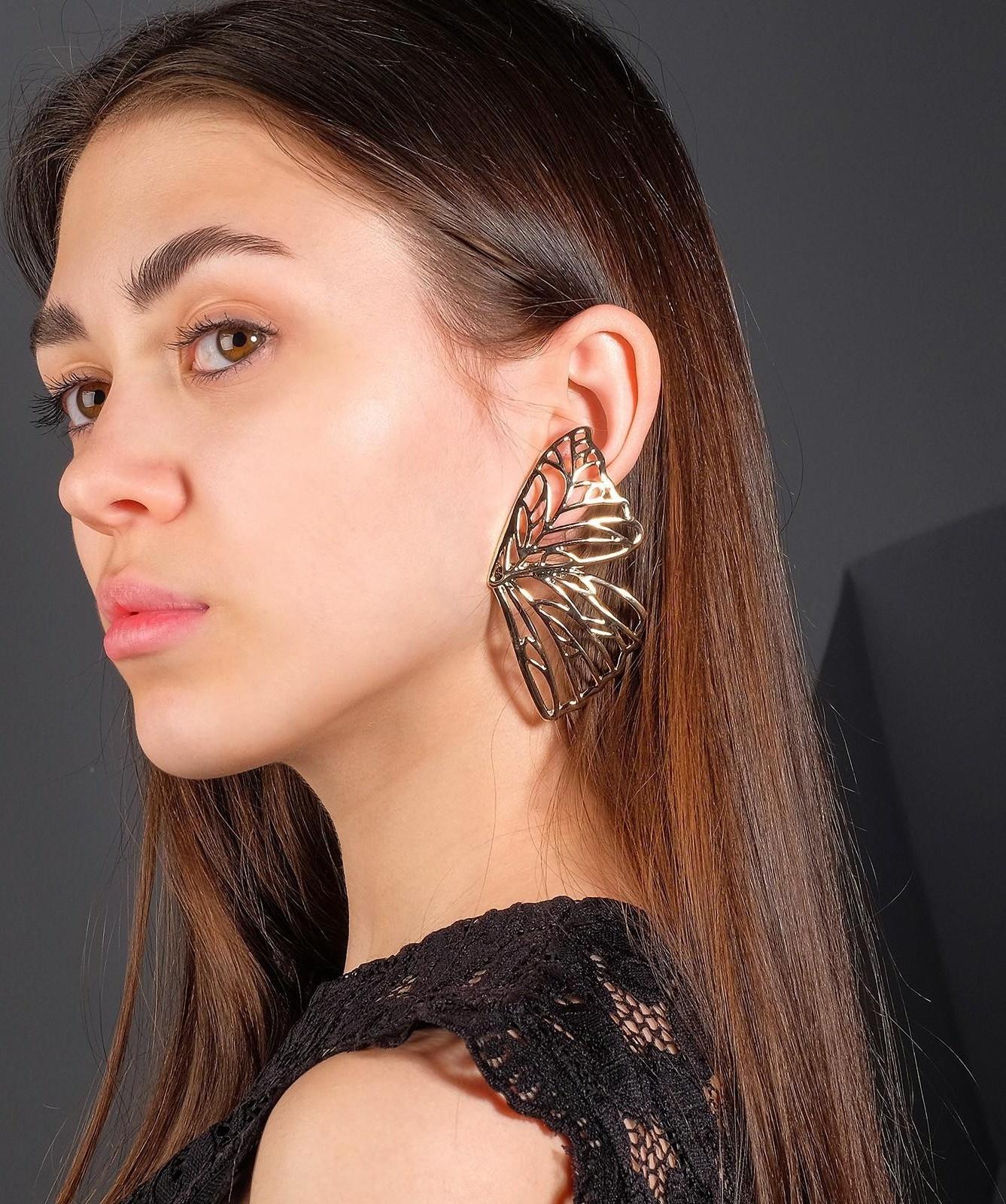 Серьги металл 