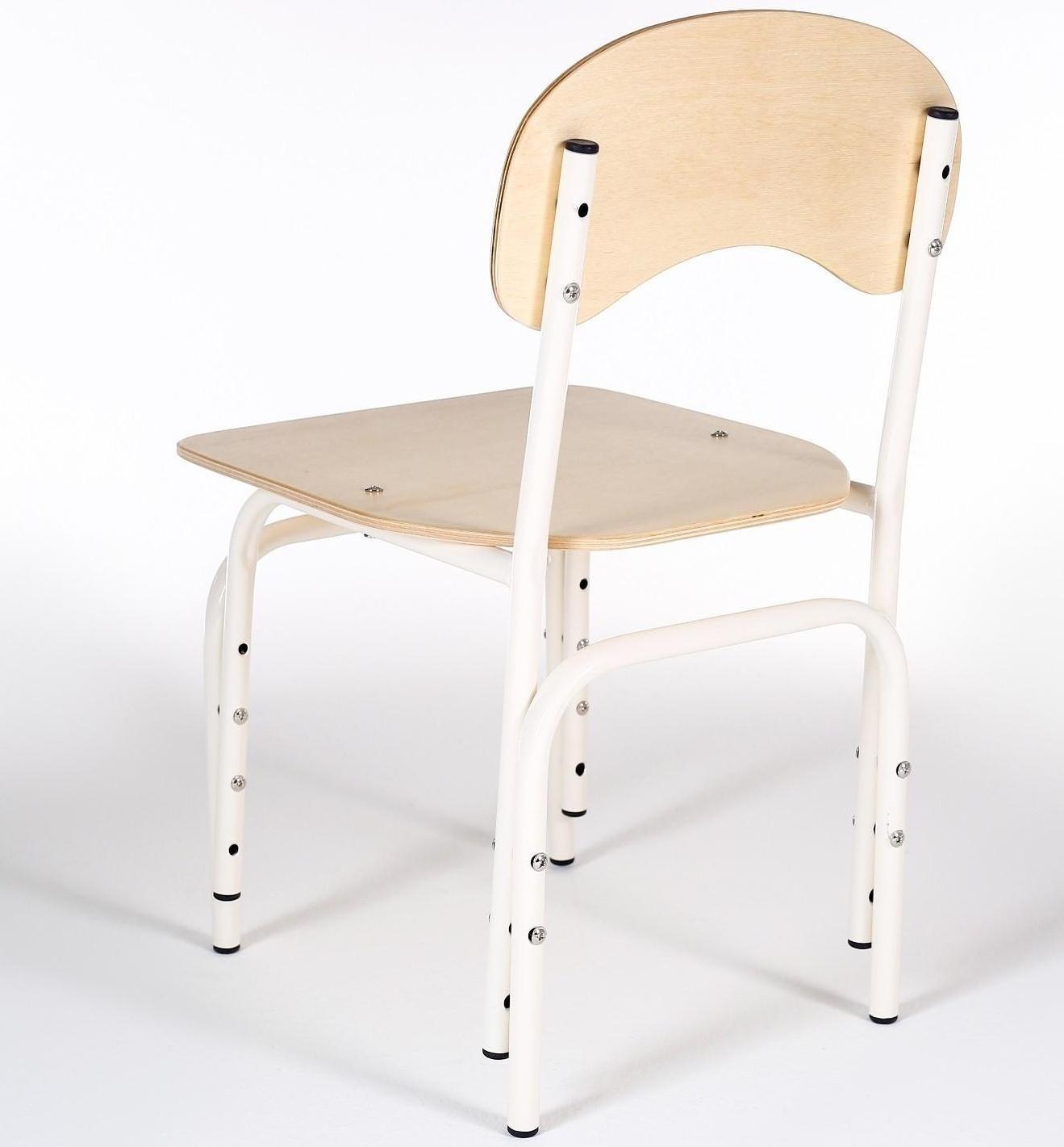 Стул детский регулируемый Яшка гр.1-3, Кремовый белый