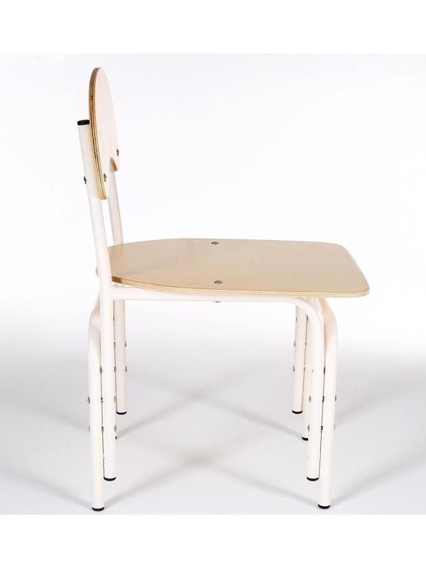 Стул детский регулируемый Яшка гр.1-3, Кремовый белый