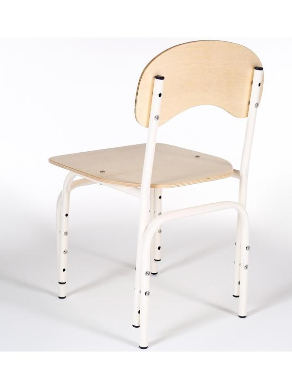 Стул детский регулируемый Яшка гр.1-3, Кремовый белый