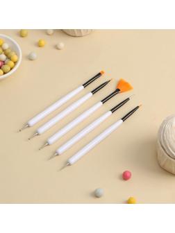 Набор кондитерских кисточек для декорирования «Алмаз», 5 шт