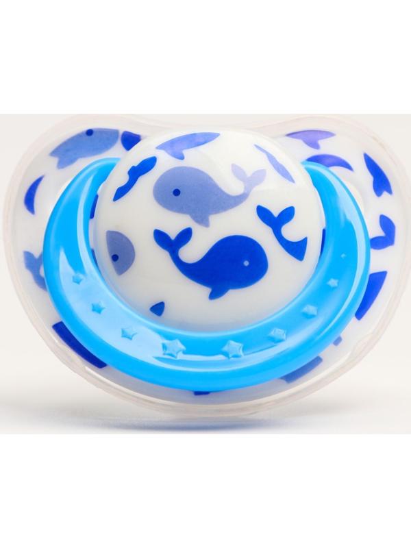 Соска-пустышка ортодонтическая, силикон, от 0 мес., с колпачком, «Кит»