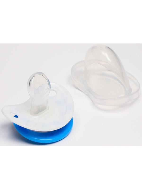 Соска-пустышка ортодонтическая, силикон, от 0 мес., с колпачком, «Кит»