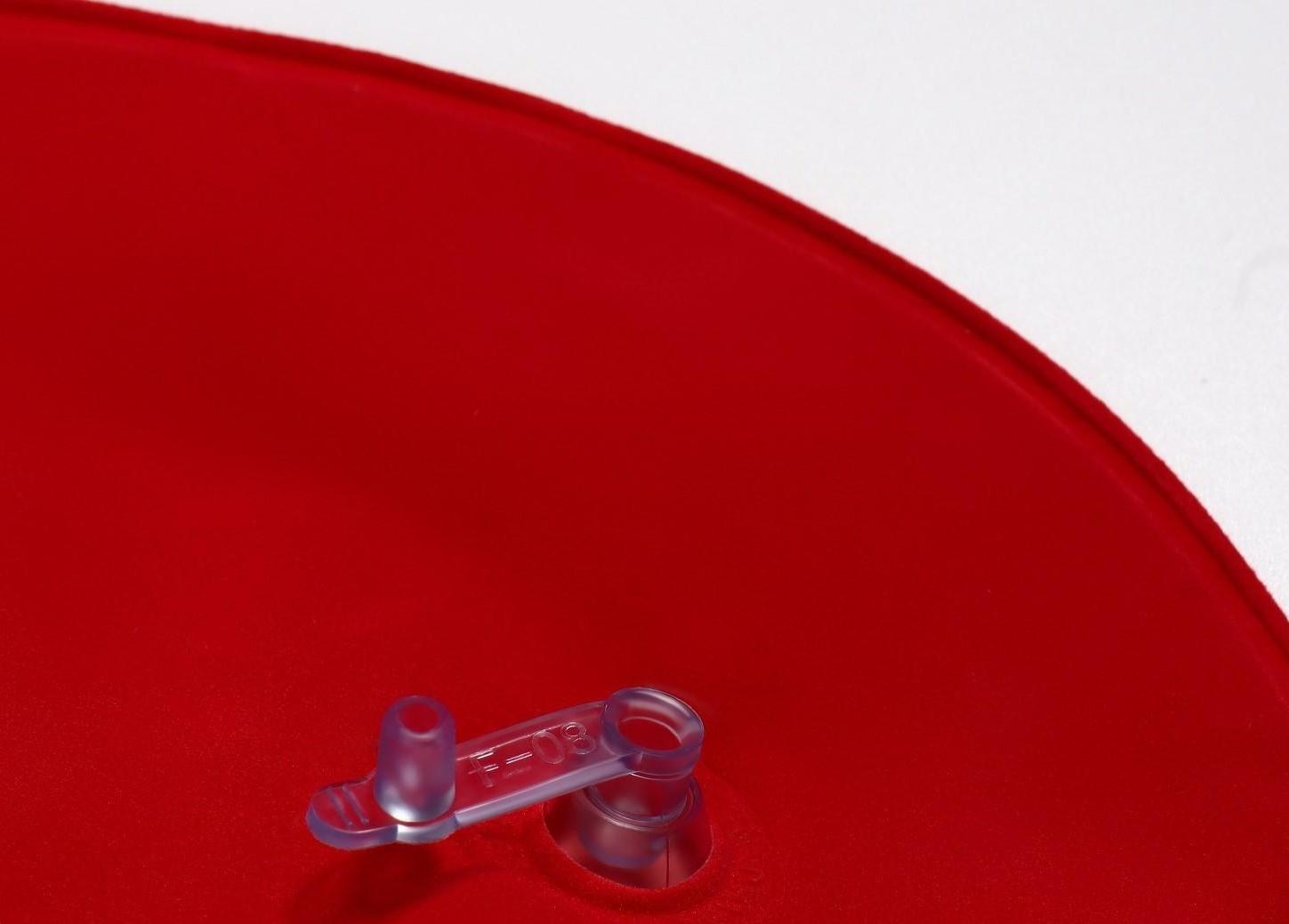 Подушка для шеи дорожная, надувная, с насосом, 47 × 27 см, картонная коробка, цвет МИКС