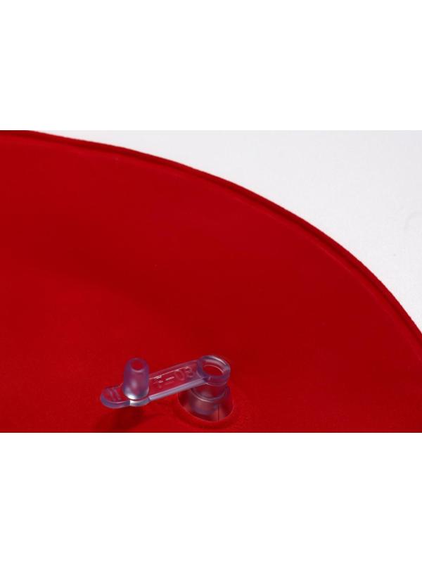 Подушка для шеи дорожная, надувная, с насосом, 47 × 27 см, картонная коробка, цвет МИКС