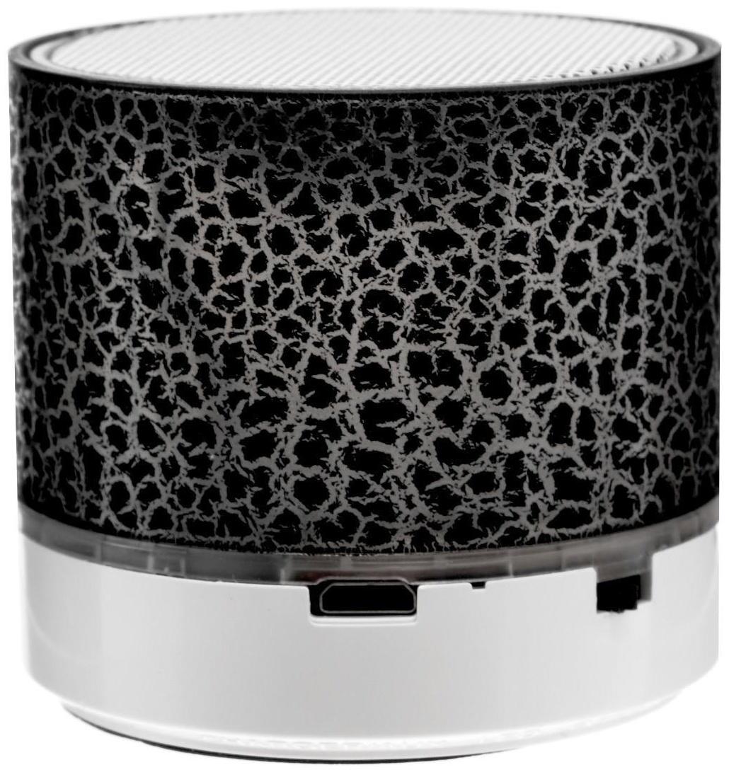 Портативная колонка LuazON LAB-30, 3 Вт, 520 мАч, microSD, цвет: черный мрамор
