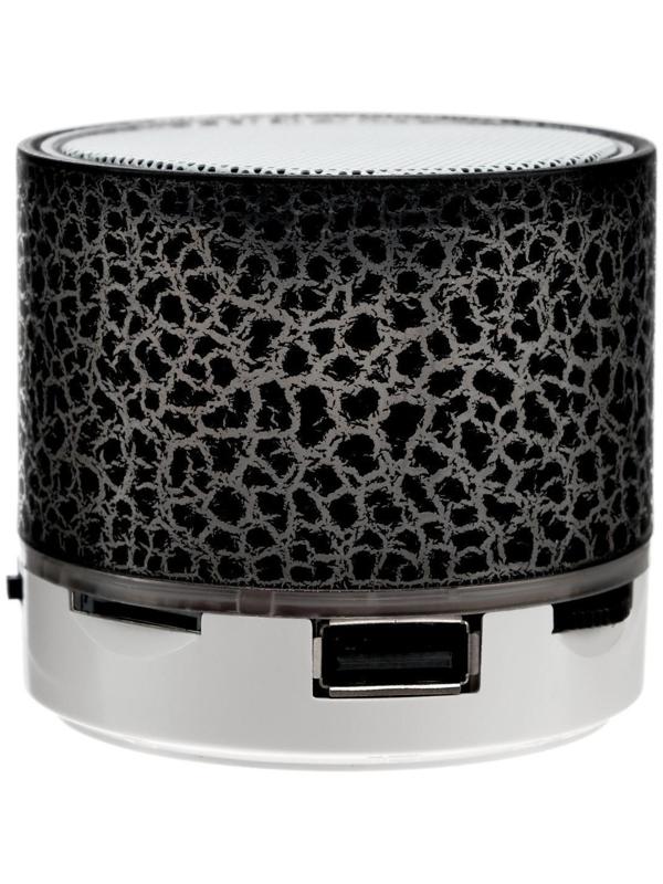 Портативная колонка LuazON LAB-30, 3 Вт, 520 мАч, microSD, цвет: черный мрамор