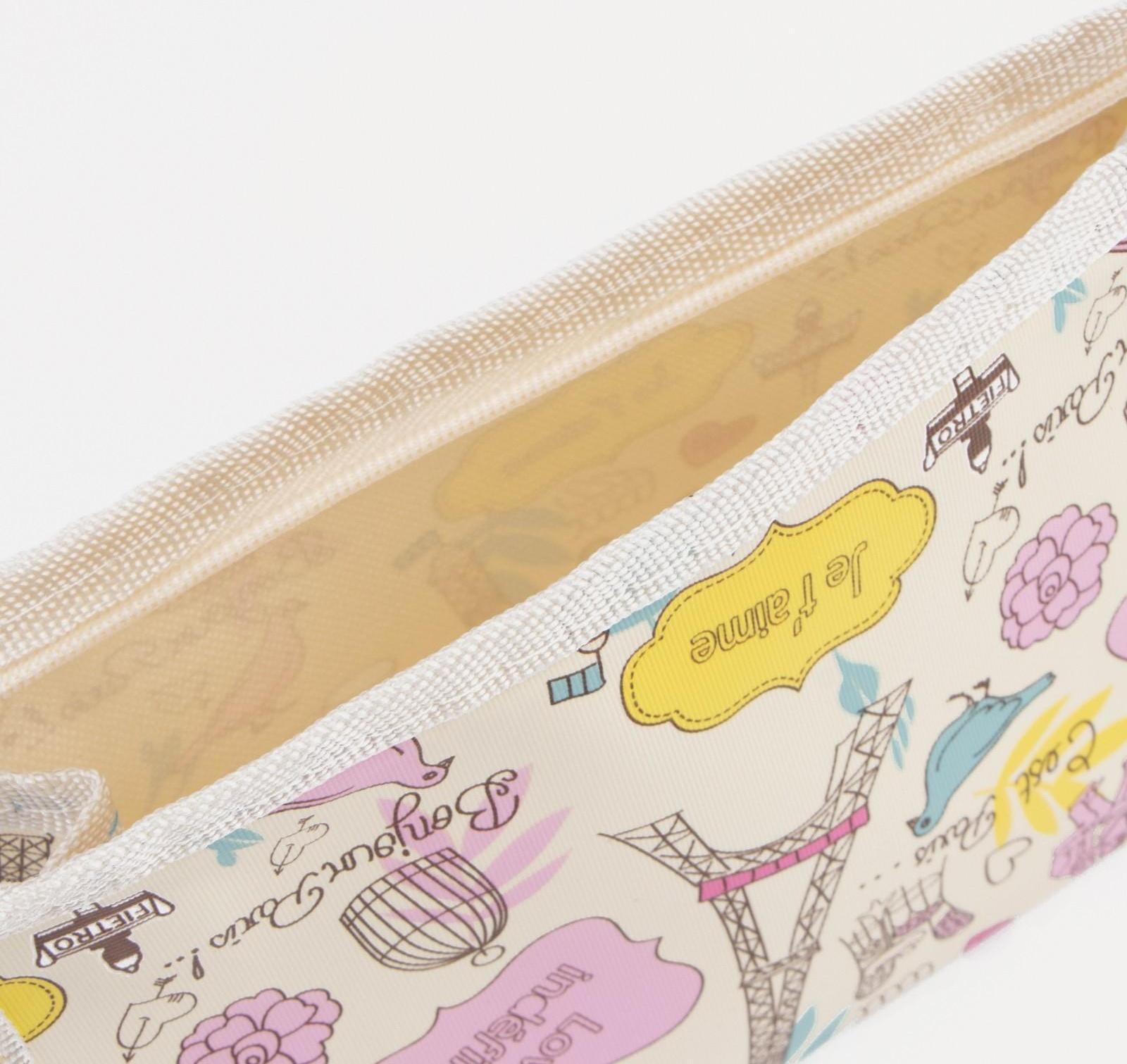 Косметичка на молнии, цвет бежевый