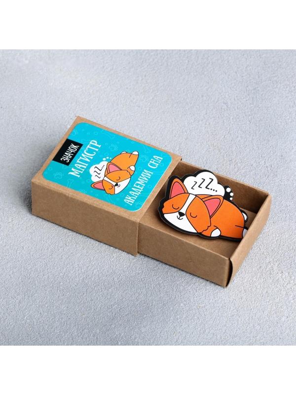 Значок в коробочке «Магистр сна» 5 х 4 см