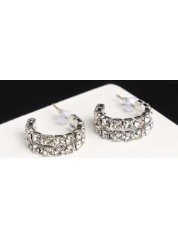 Серьги со стразами 