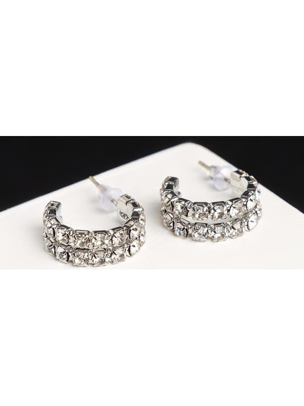 Серьги со стразами 