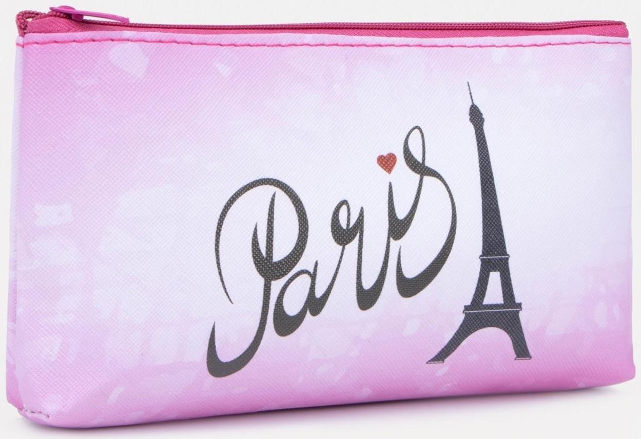 Косметичка на молнии, цвет розовый