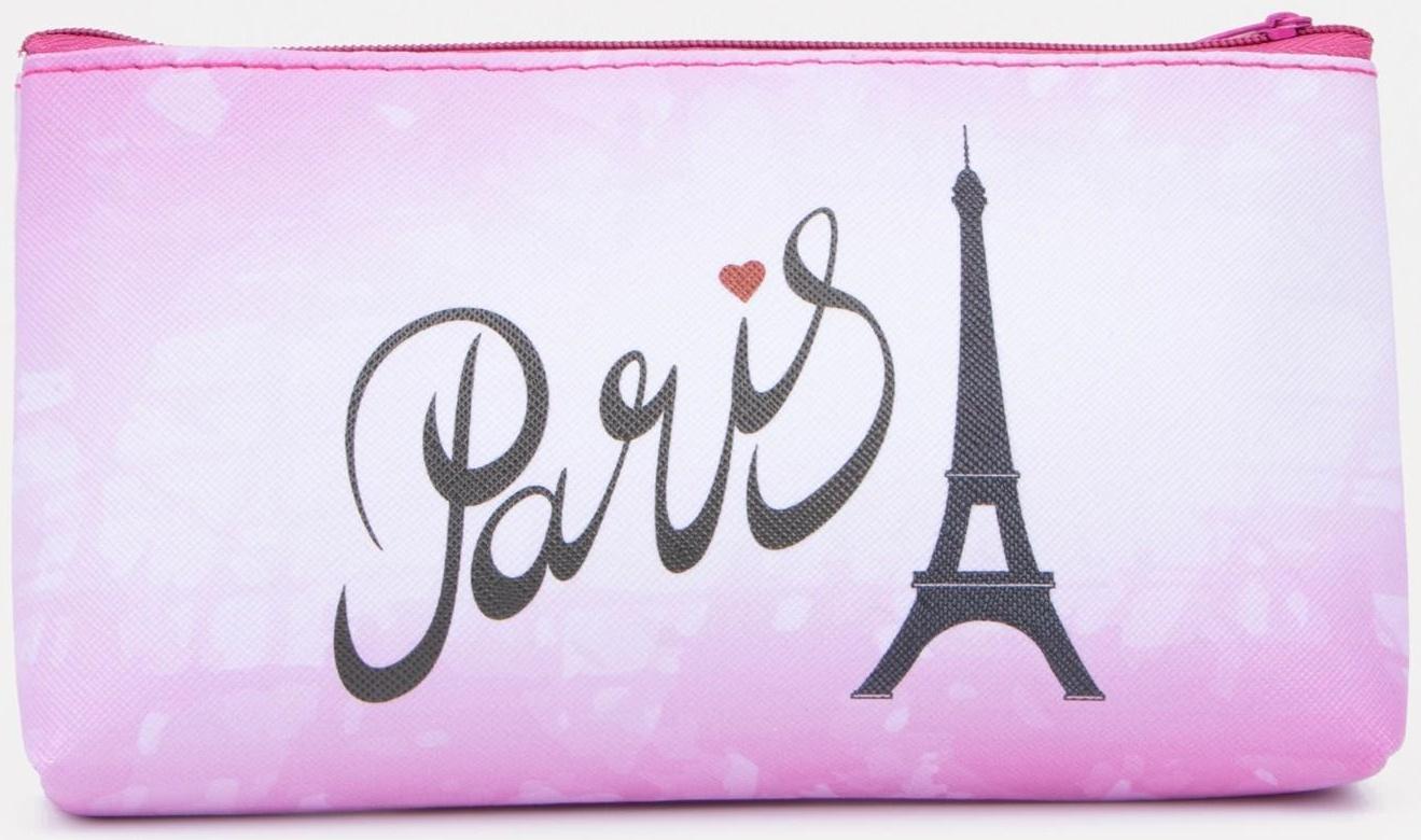 Косметичка на молнии, цвет розовый
