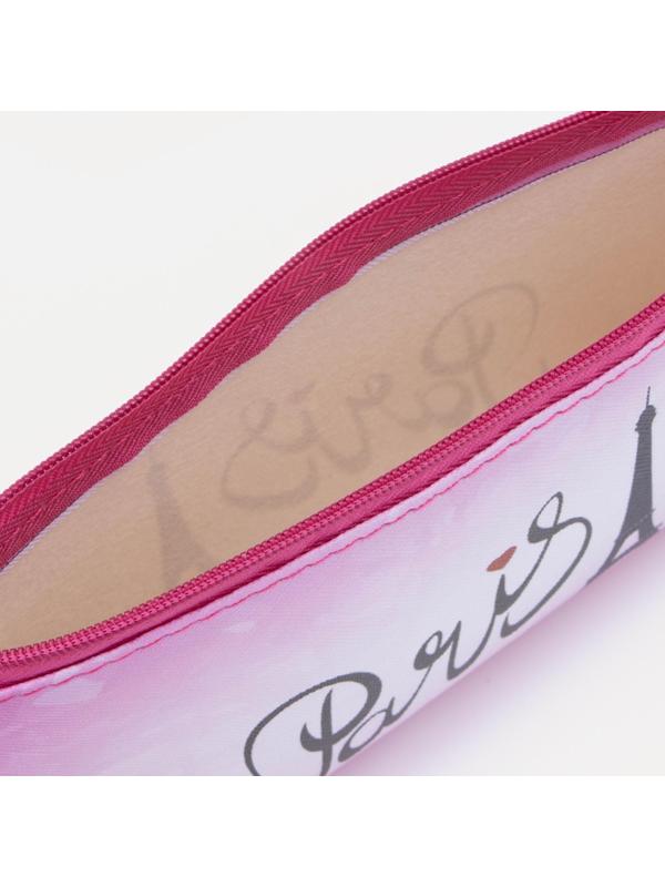 Косметичка на молнии, цвет розовый