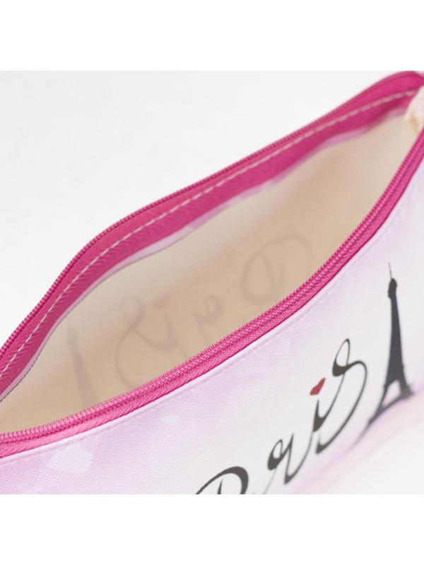 Косметичка на молнии, цвет розовый