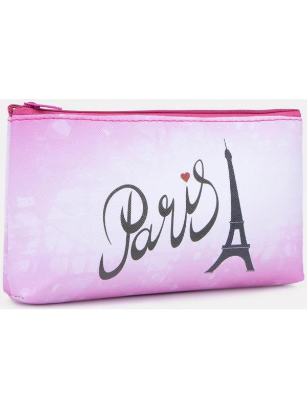 Косметичка на молнии, цвет розовый