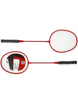 Ракетки для бадминтона Tactics, алюминий, набор 2 шт., в чехле