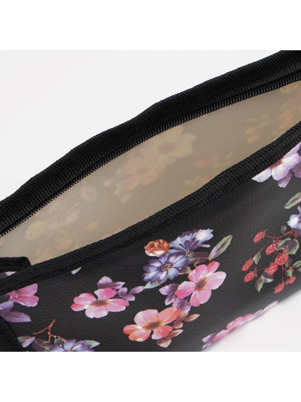 Косметичка на молнии, цвет чёрный