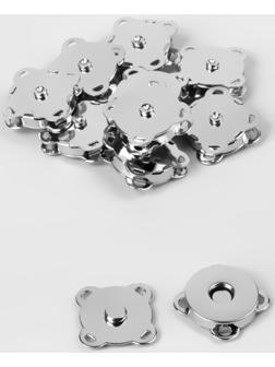 Кнопки магнитные пришивные, d = 18 мм, 10 шт, цвет серебряный