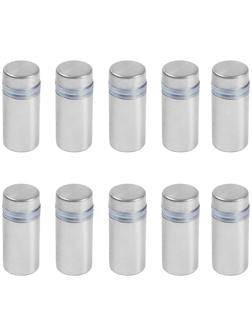 Дистанционный держатель для табличек, 12х25 мм, цвет матовый никель,набор 10 шт.