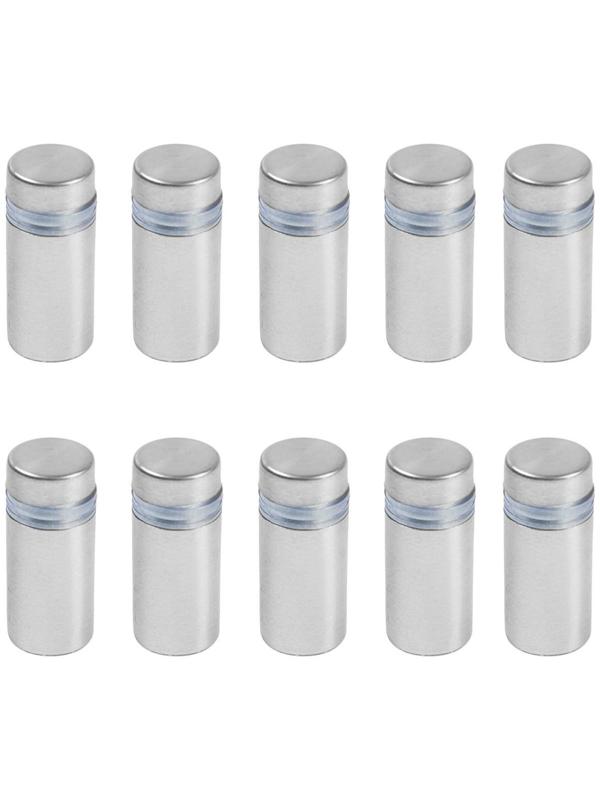 Дистанционный держатель для табличек, 12х25 мм, цвет матовый никель,набор 10 шт.