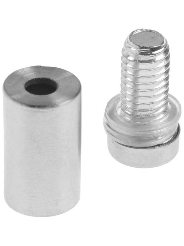 Дистанционный держатель для табличек, 12х25 мм, цвет матовый никель,набор 10 шт.