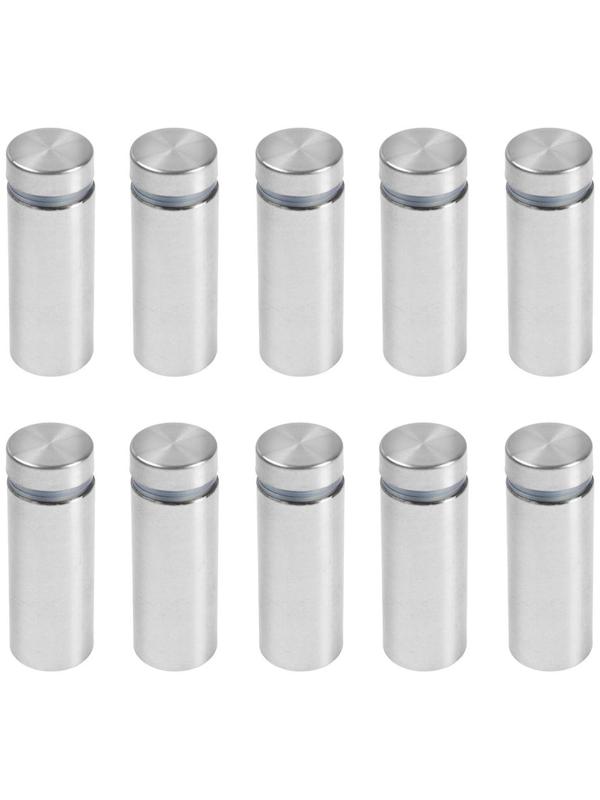 Дистанционный держатель для табличек, 12х30 мм, цвет матовый никель,набор 10 шт.