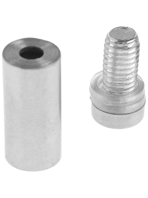 Дистанционный держатель для табличек, 12х30 мм, цвет матовый никель,набор 10 шт.