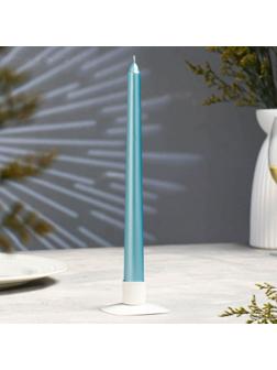 Свеча античная, 2,3х 25 см, лакированная, тиффани металлик