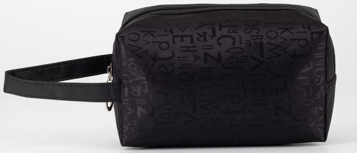 Косметичка на молнии, цвет чёрный