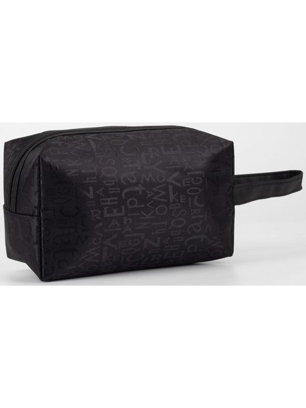 Косметичка на молнии, цвет чёрный