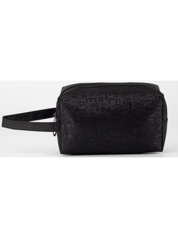 Косметичка на молнии, цвет чёрный