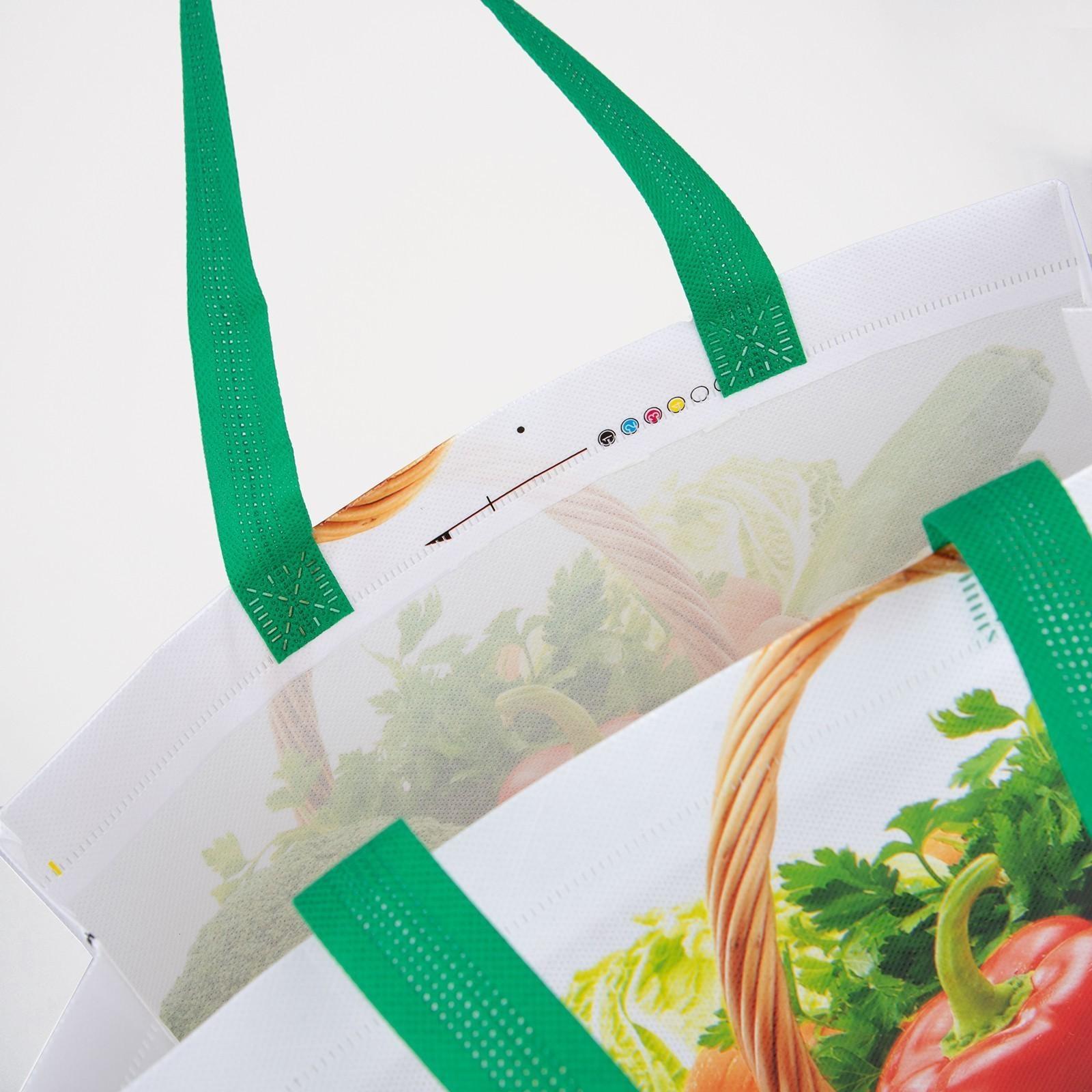 Сумка хозяйственная без застёжки, цвет зелёный