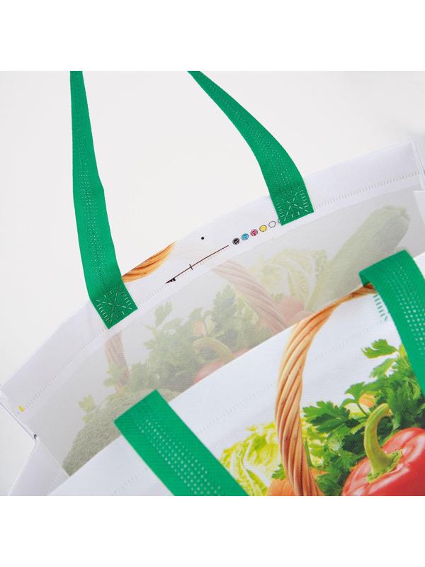 Сумка хозяйственная без застёжки, цвет зелёный