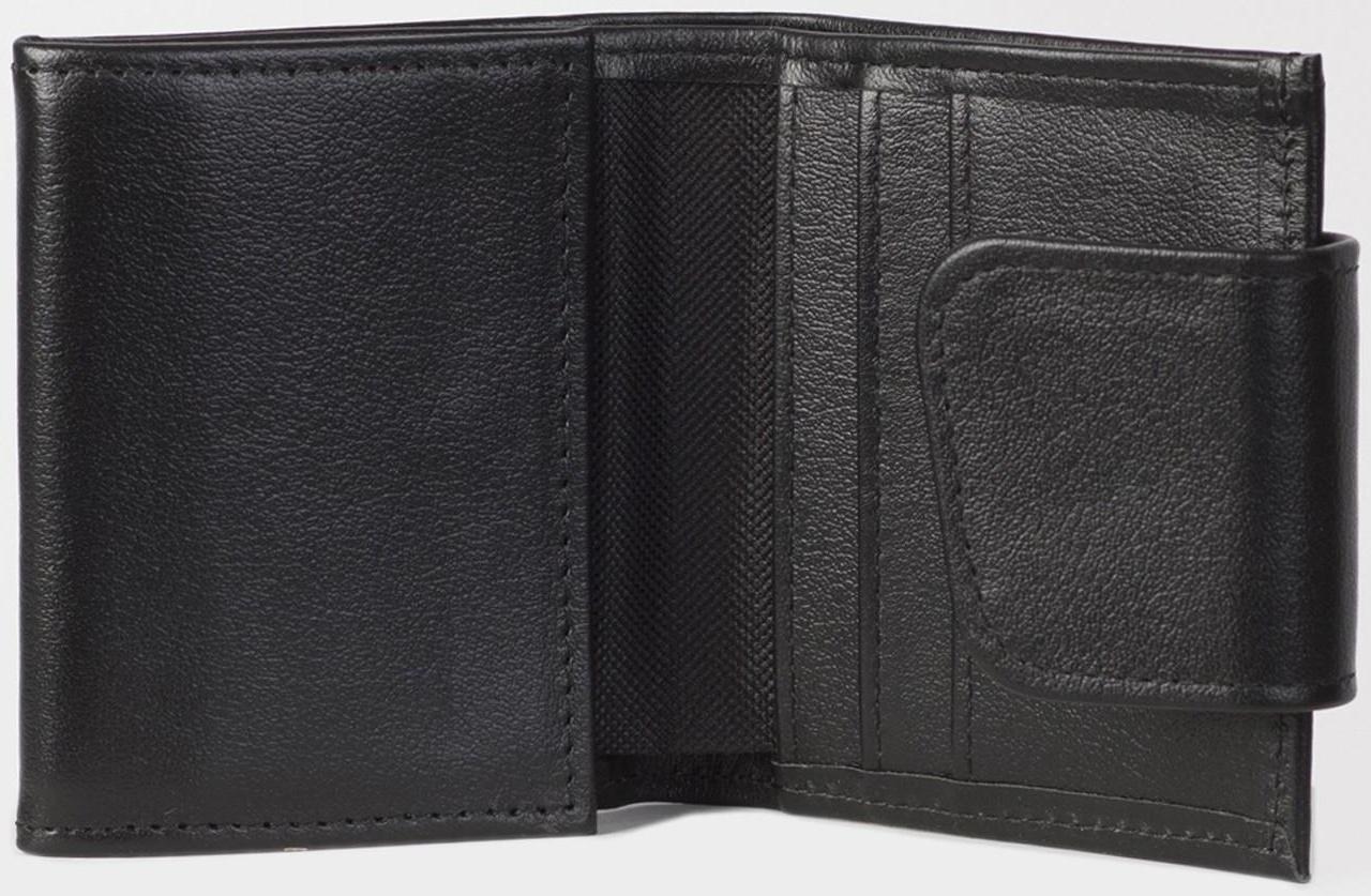 Кошелёк на кнопке, цвет чёрный