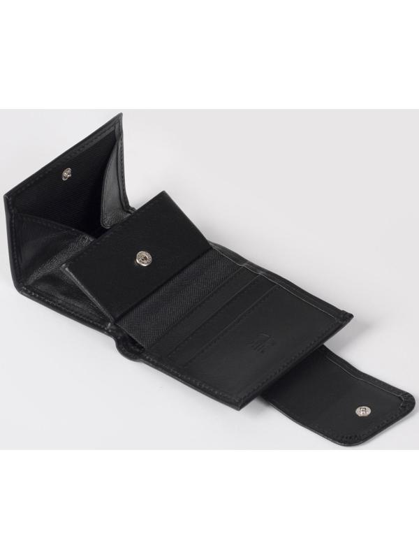 Кошелёк на кнопке, цвет чёрный