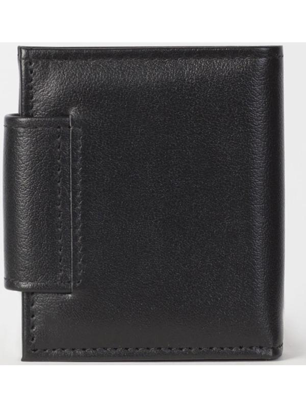 Кошелёк на кнопке, цвет чёрный