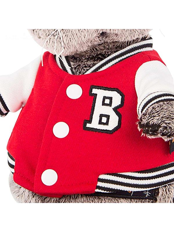 Мягкая игрушка «Басик» в клубной куртке, 19 см