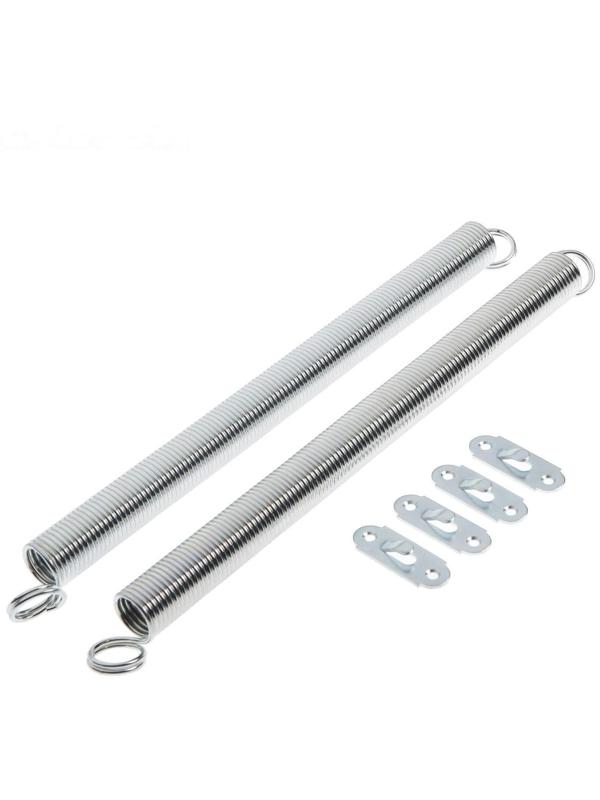 Пружина дверная ТУНДРА, покрытие цинк, D=24 мм, L=300 мм, 2 шт.